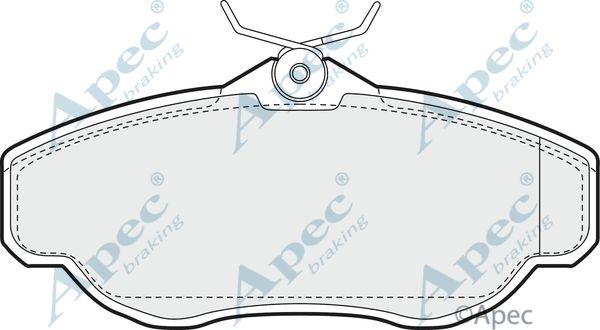 APEC BRAKING Комплект тормозных колодок, дисковый тормоз PAD904